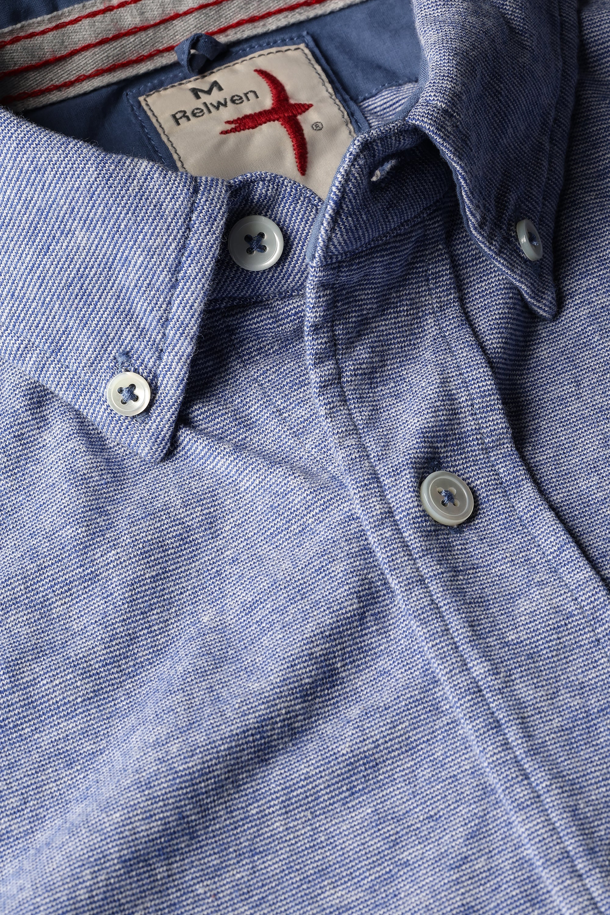 Relwen Fineline Knit Buttondown Shirt