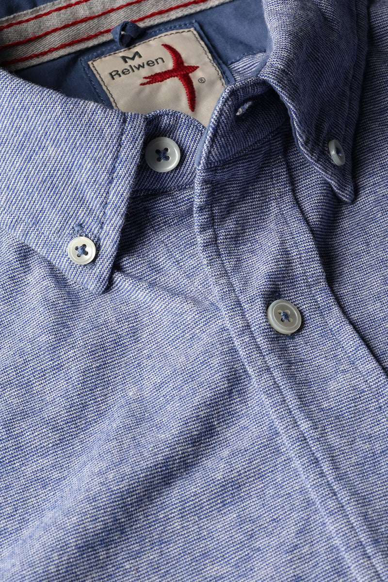 Relwen Fineline Knit Buttondown Shirt