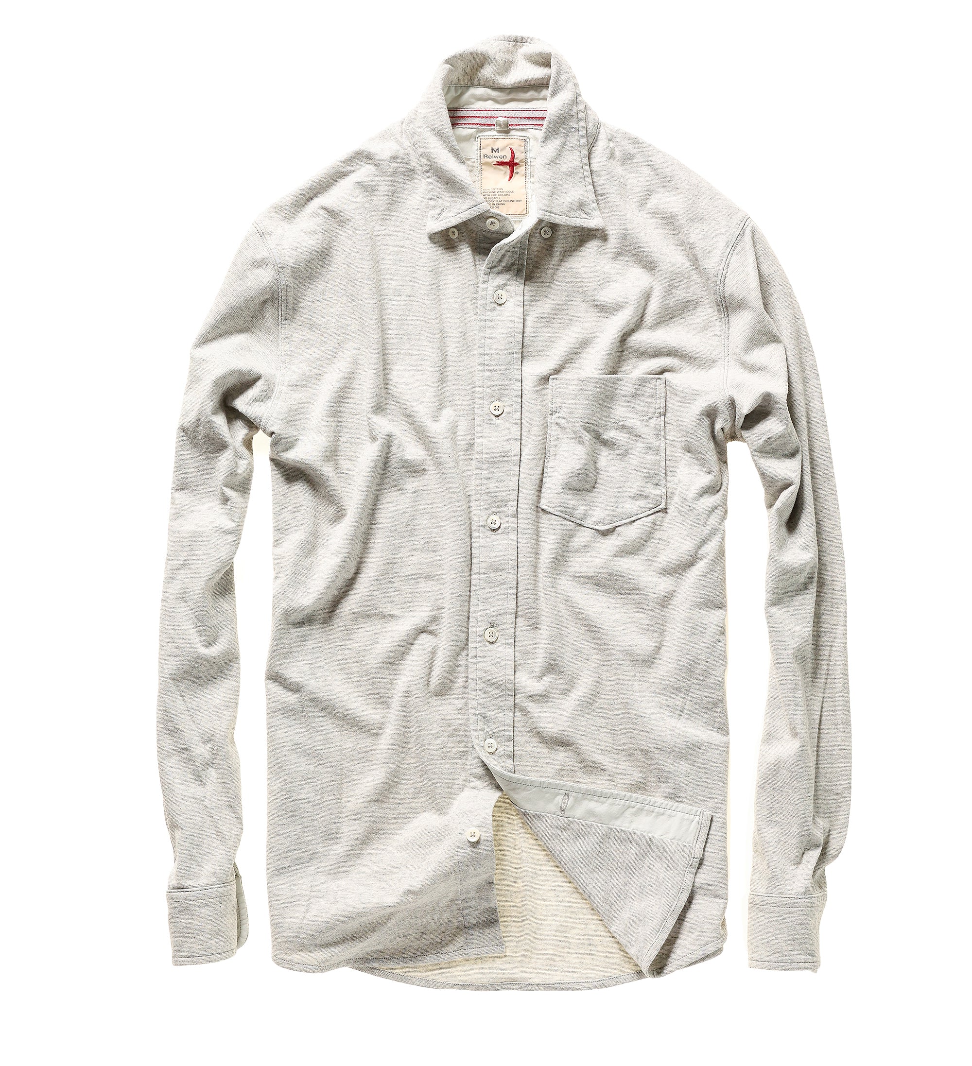 Relwen Fineline Knit Buttondown Shirt