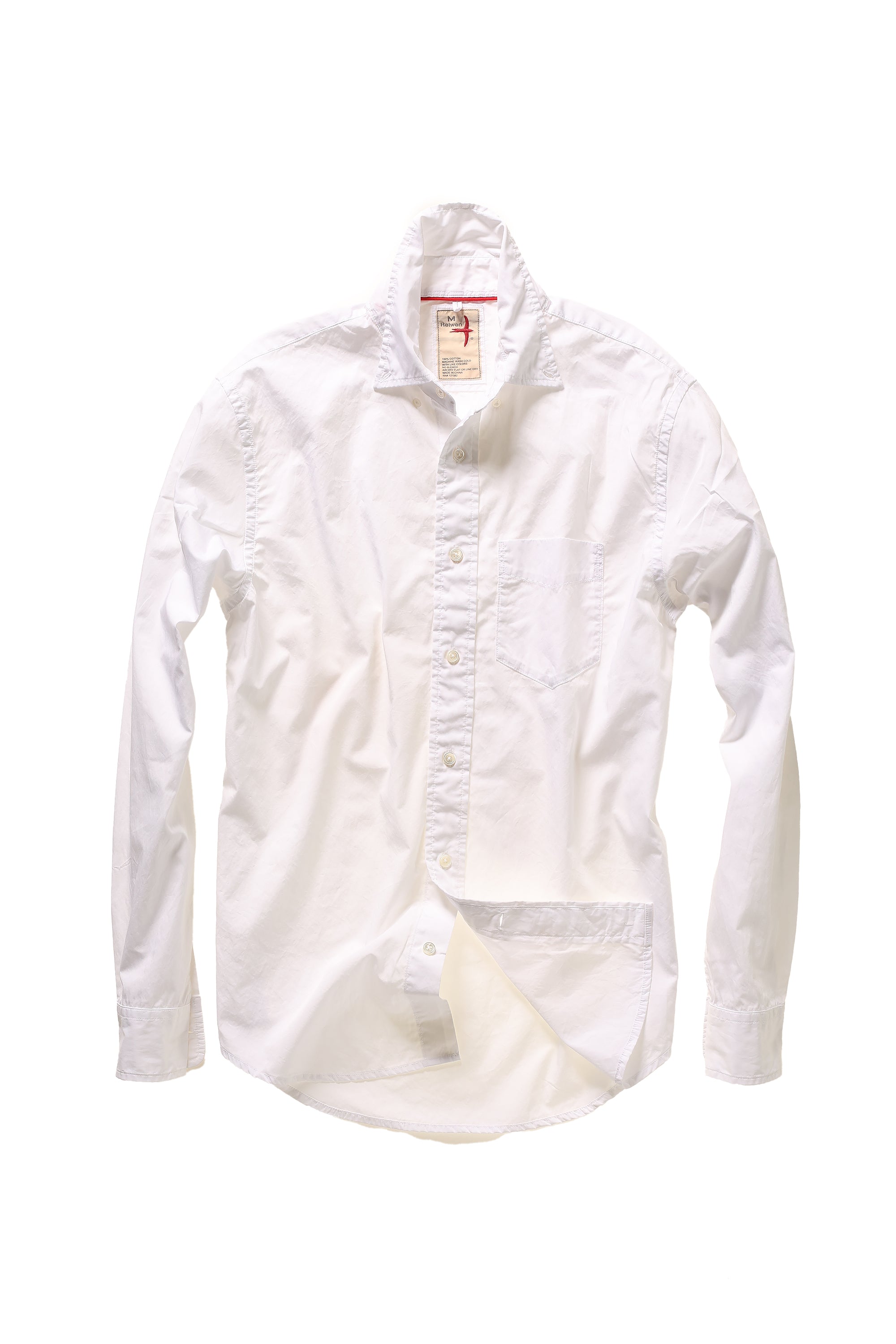 Relwen Yarn Dyed Poplin Lightweight Shirt