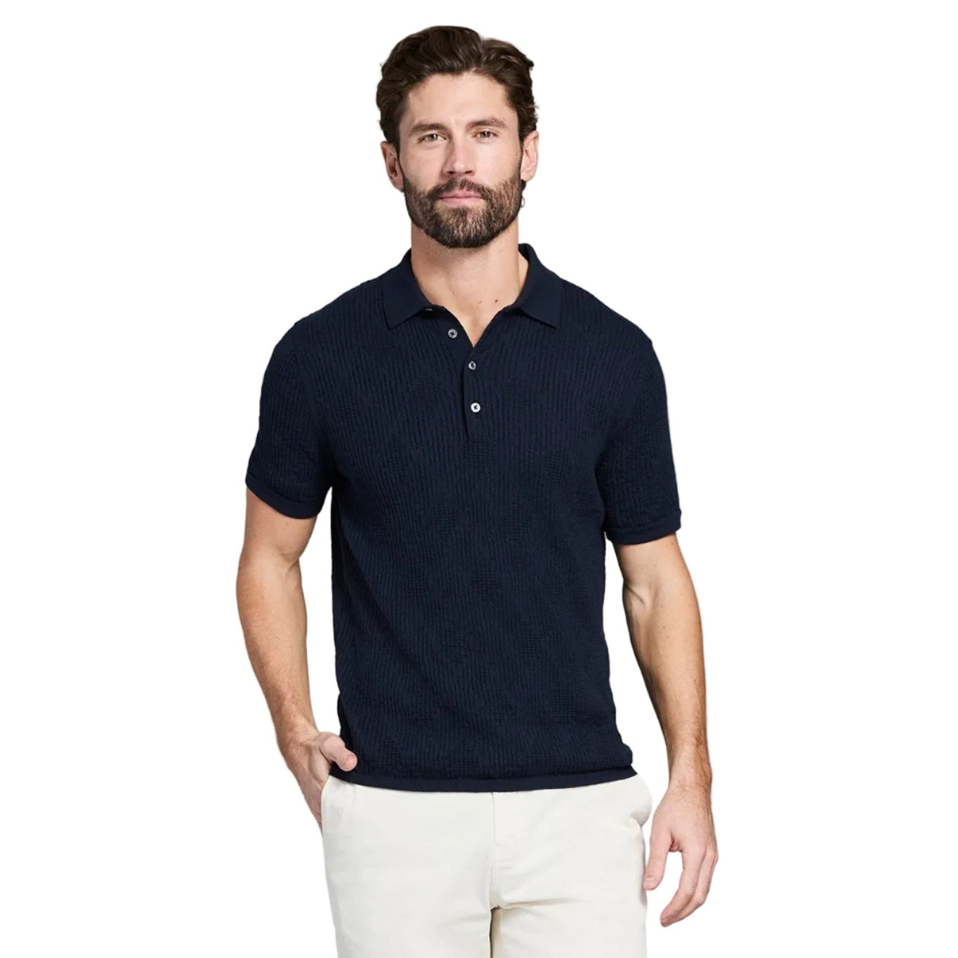 Billy Reid Diamond Sweater Polo