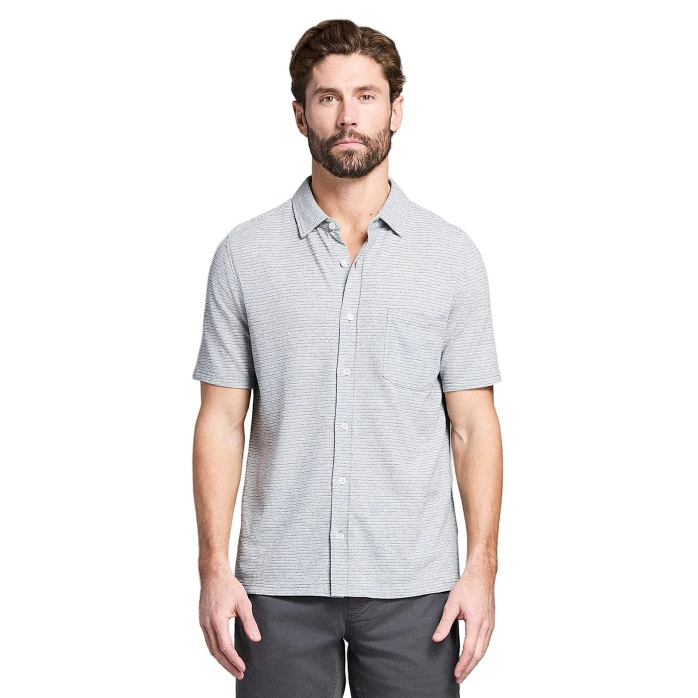 Billy Reid SS Textured Treme Knit Shirt
