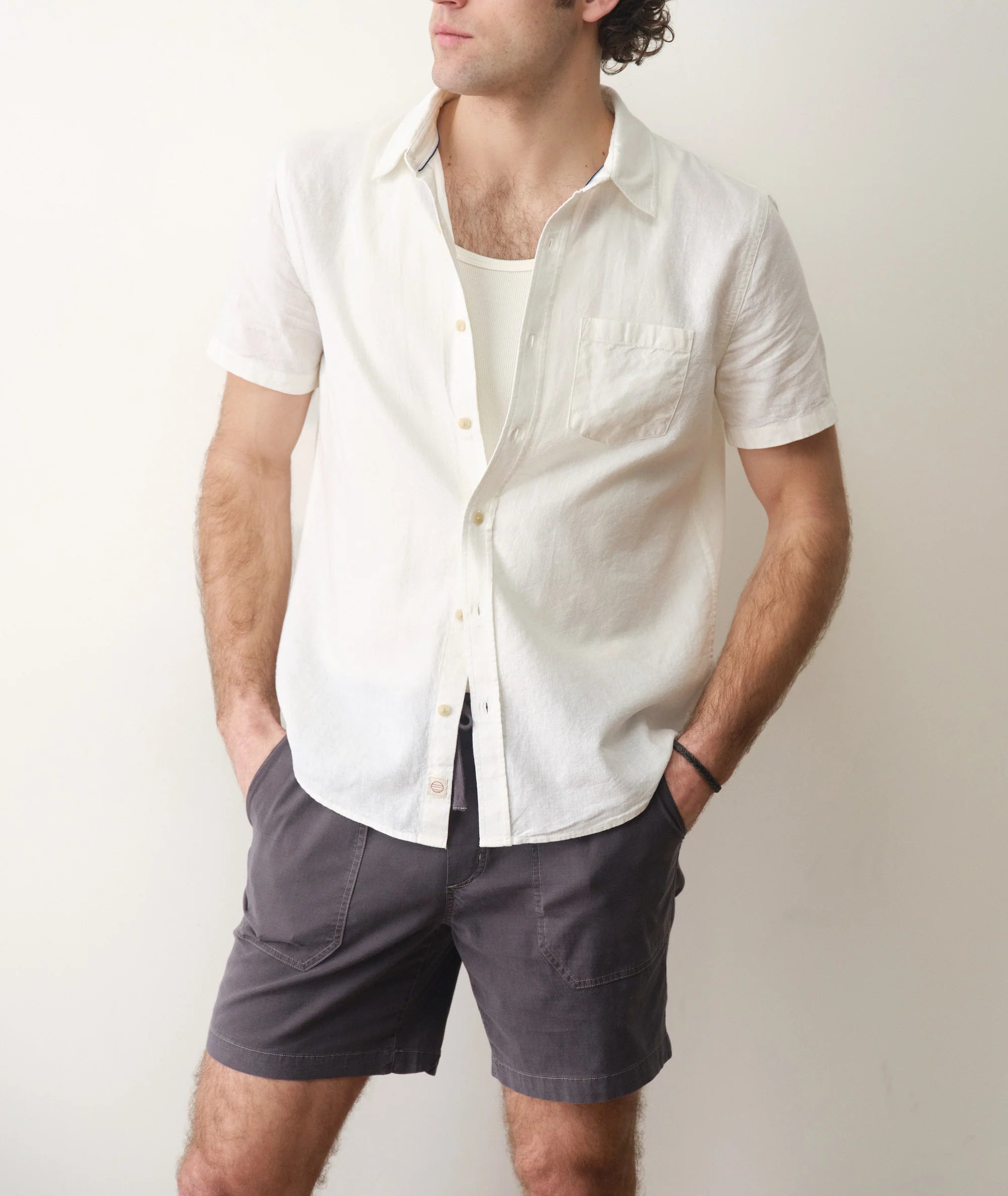 Marine Layer Better-Than-Linen Short Sleeve Shirt