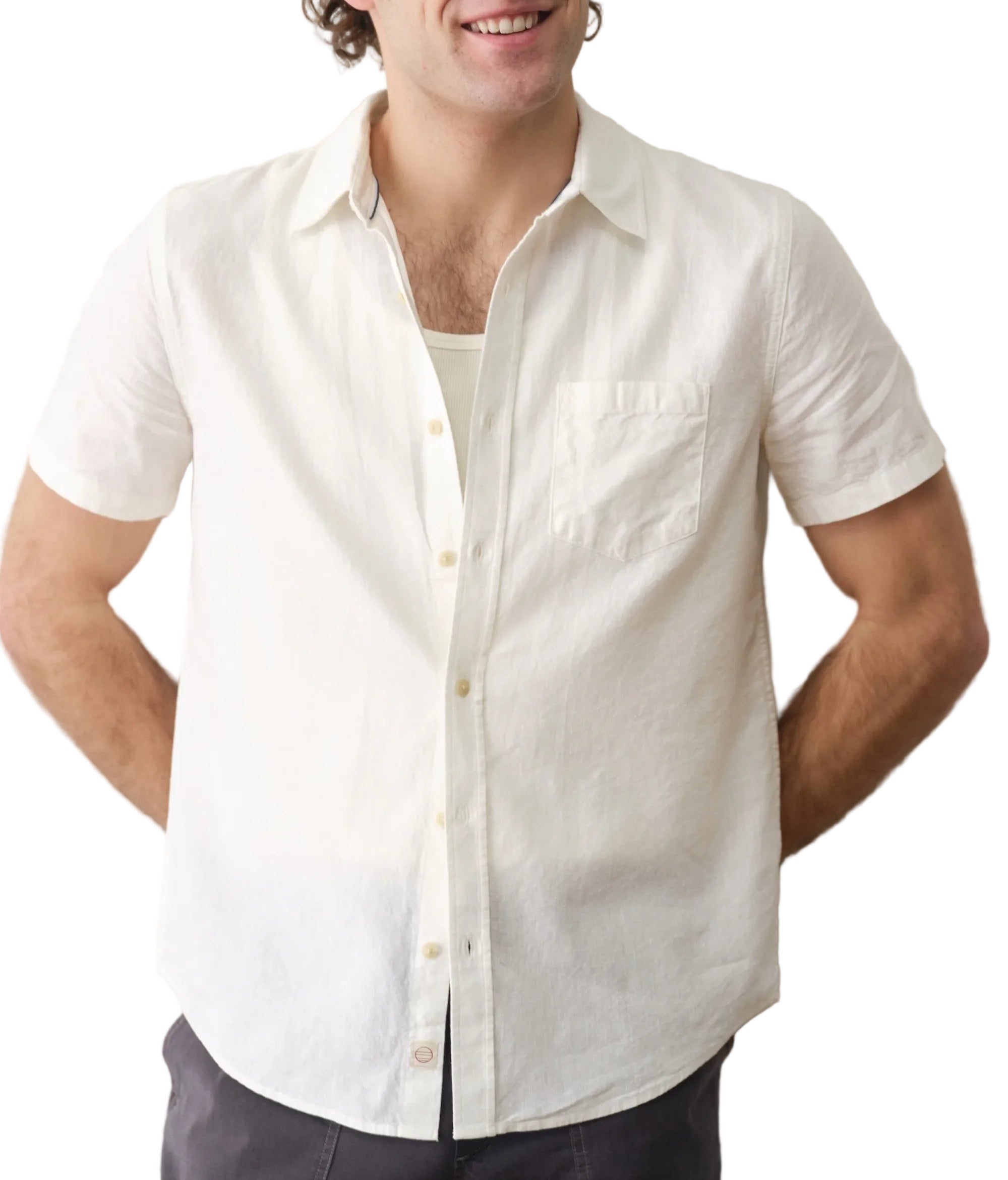 Marine Layer Better-Than-Linen Short Sleeve Shirt