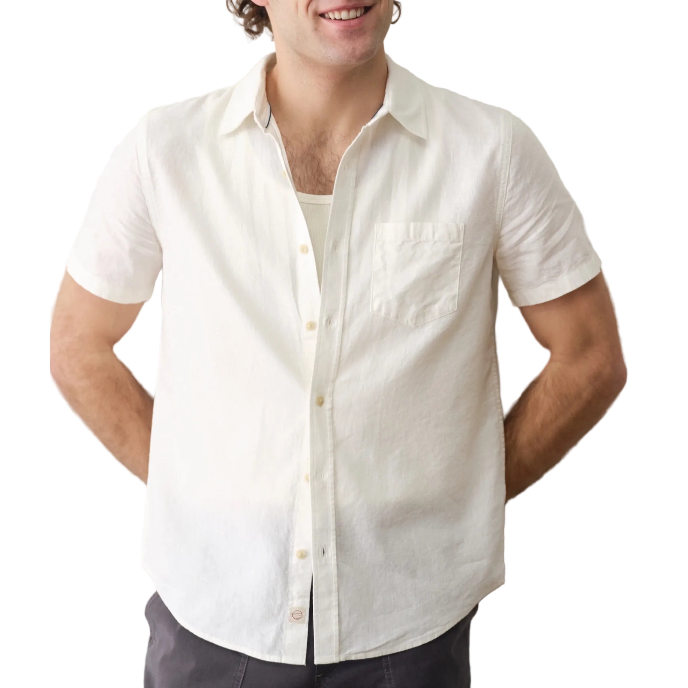Marine Layer Better-Than-Linen Short Sleeve Shirt