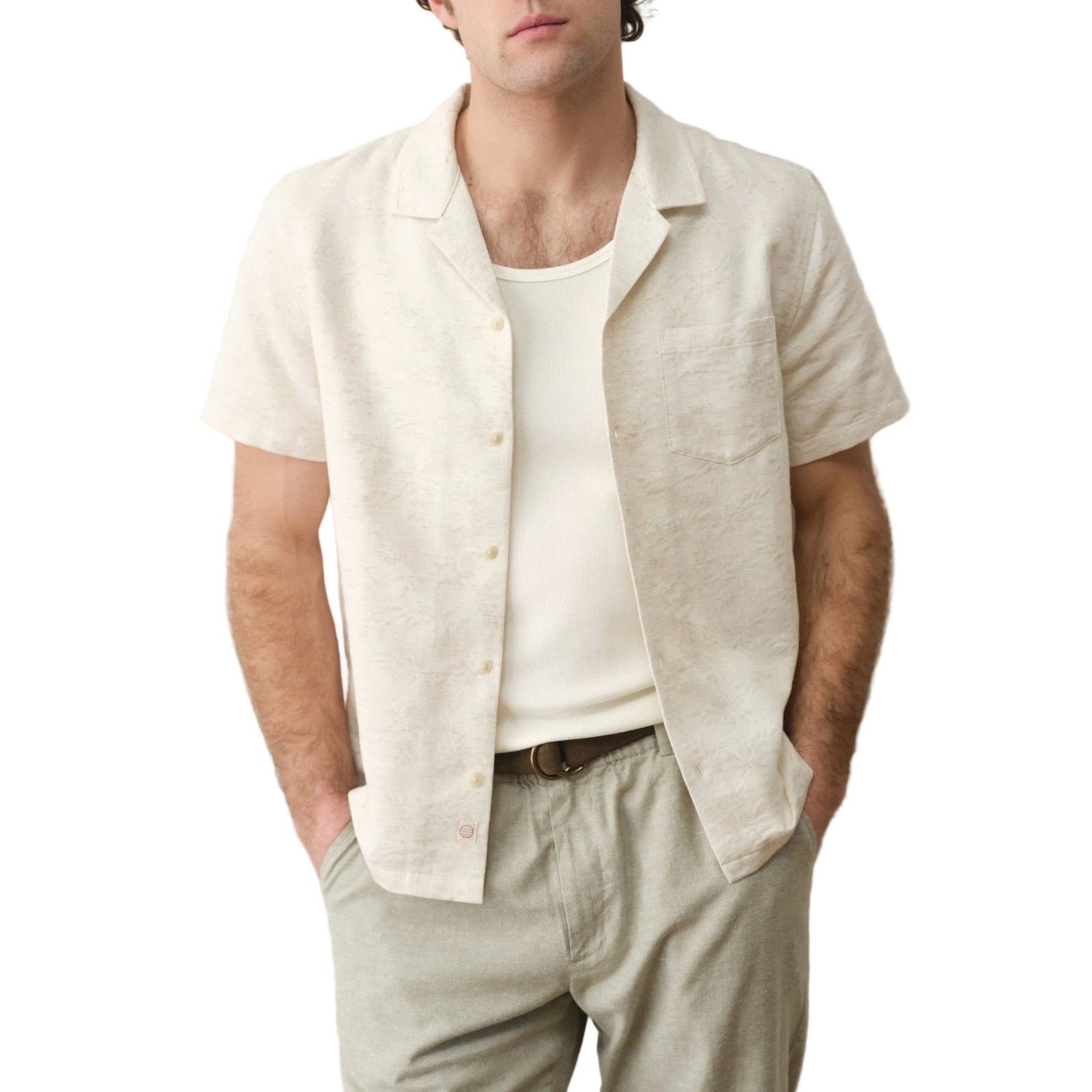 Marine Layer Elio Jacquard Resort Shirt