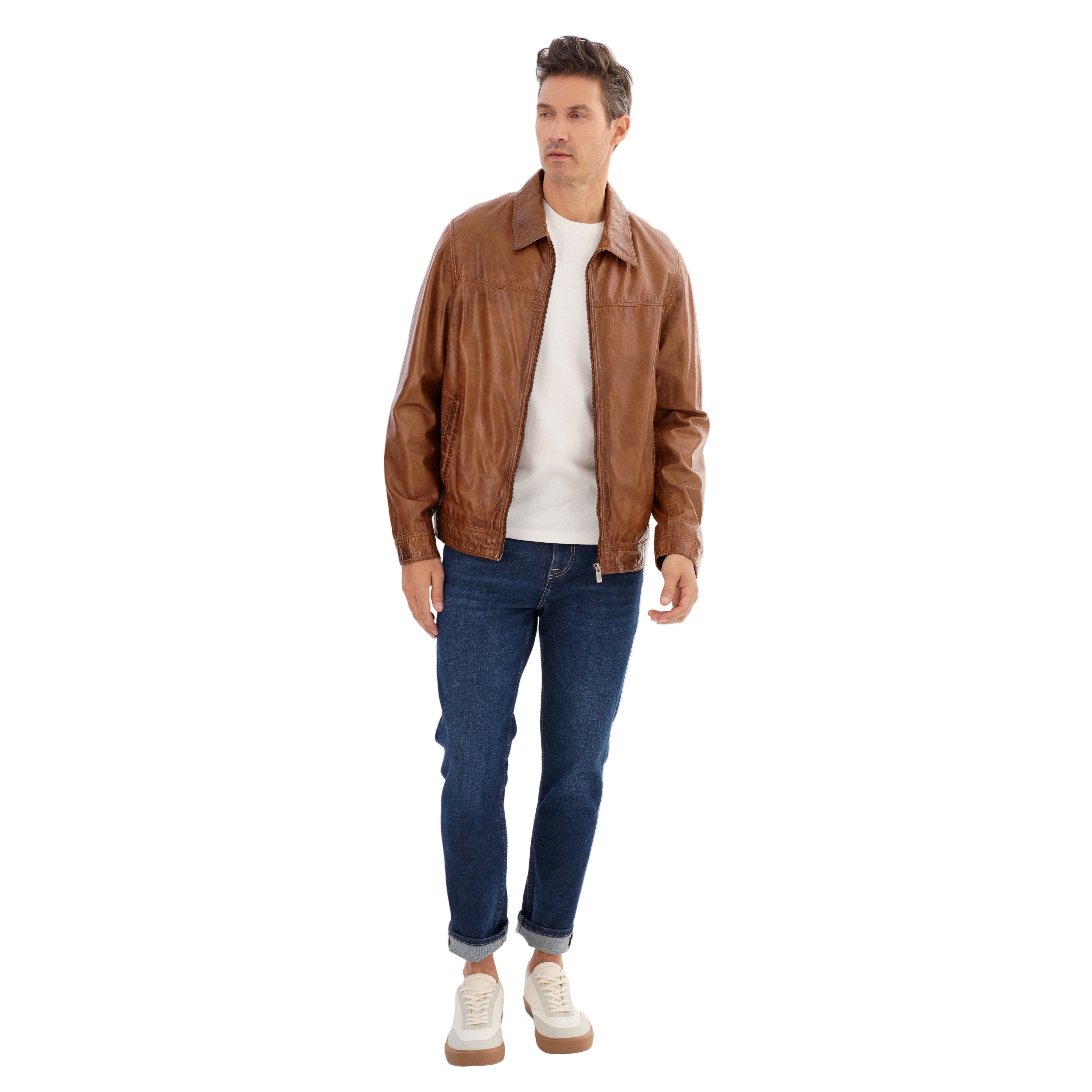 CURLY (カーリー) REGENCY NC JACKET El Jefe Shearling Moto Jacket (Black Coffee)