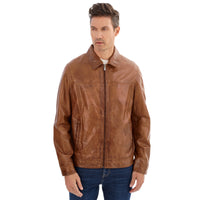 Regency Sal Soft Lamb Leather Lightweight Bomber Jacket
