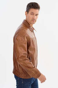 Regency Sal Soft Lamb Leather Lightweight Bomber Jacket