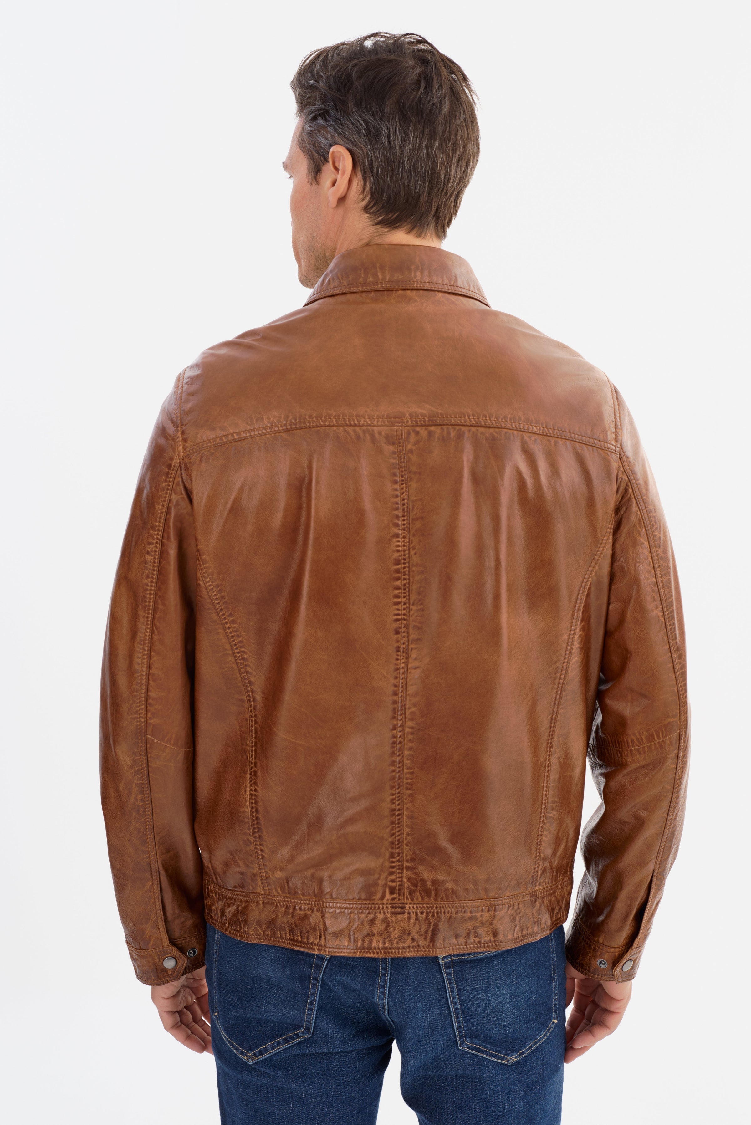 Regency Sal Soft Lamb Leather Lightweight Bomber Jacket