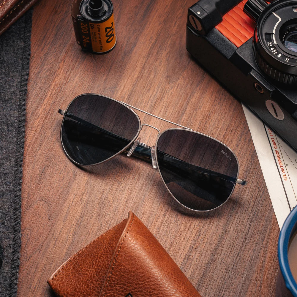Randolph Engineering Concorde Satin Gunmetal Sunglasses