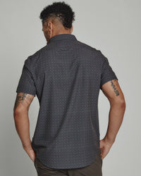 7 Diamonds Prescott 4-Way Stretch Print Pattern SS Shirt