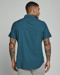 7 Diamonds Prescott 4-Way Stretch Print Pattern SS Shirt