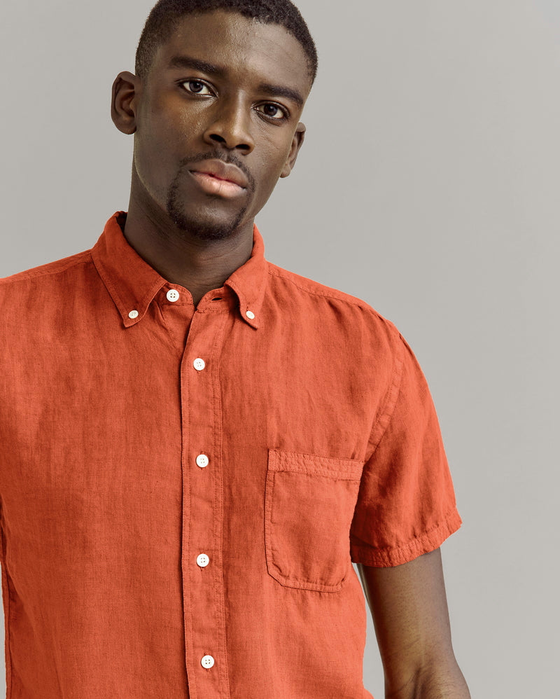 Billy Reid Tuscumbia Linen SS Shirt