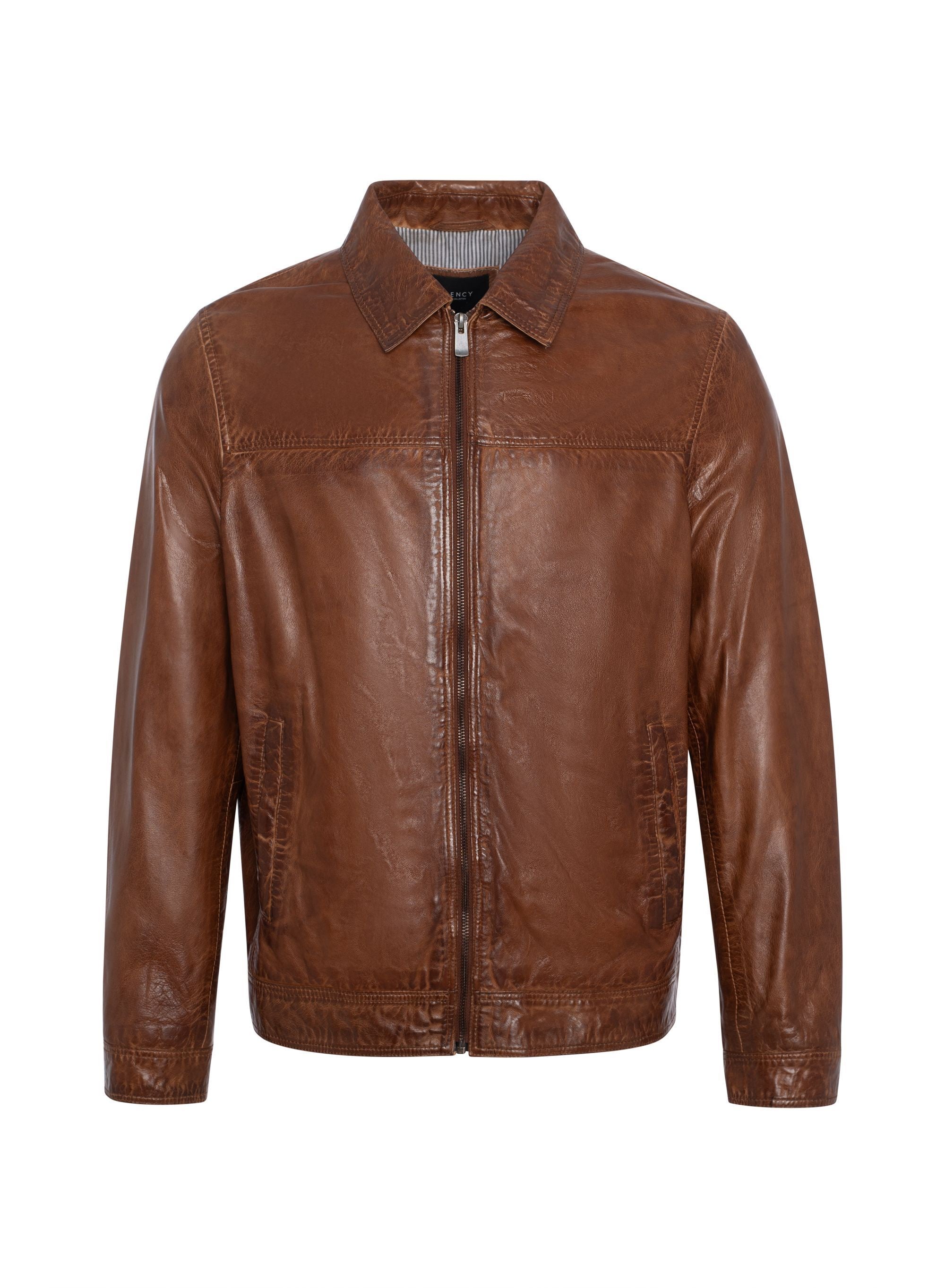 Regency Sal Soft Lamb Leather Lightweight Bomber Jacket