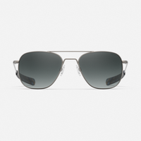 Randolph Engineering Aviator Satin Gunmetal Sunglasses