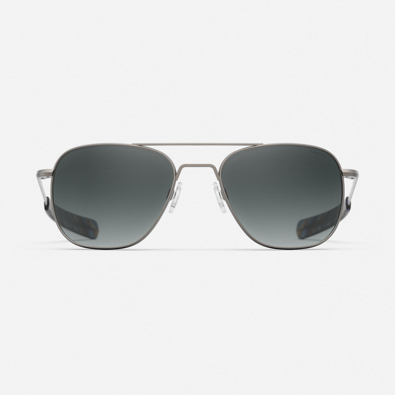 Randolph Engineering Aviator Satin Gunmetal Sunglasses