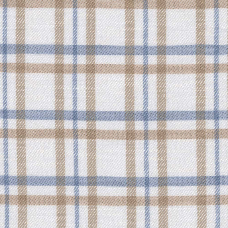 Scott Barber Coastal Plaid Linen Blend Shirt