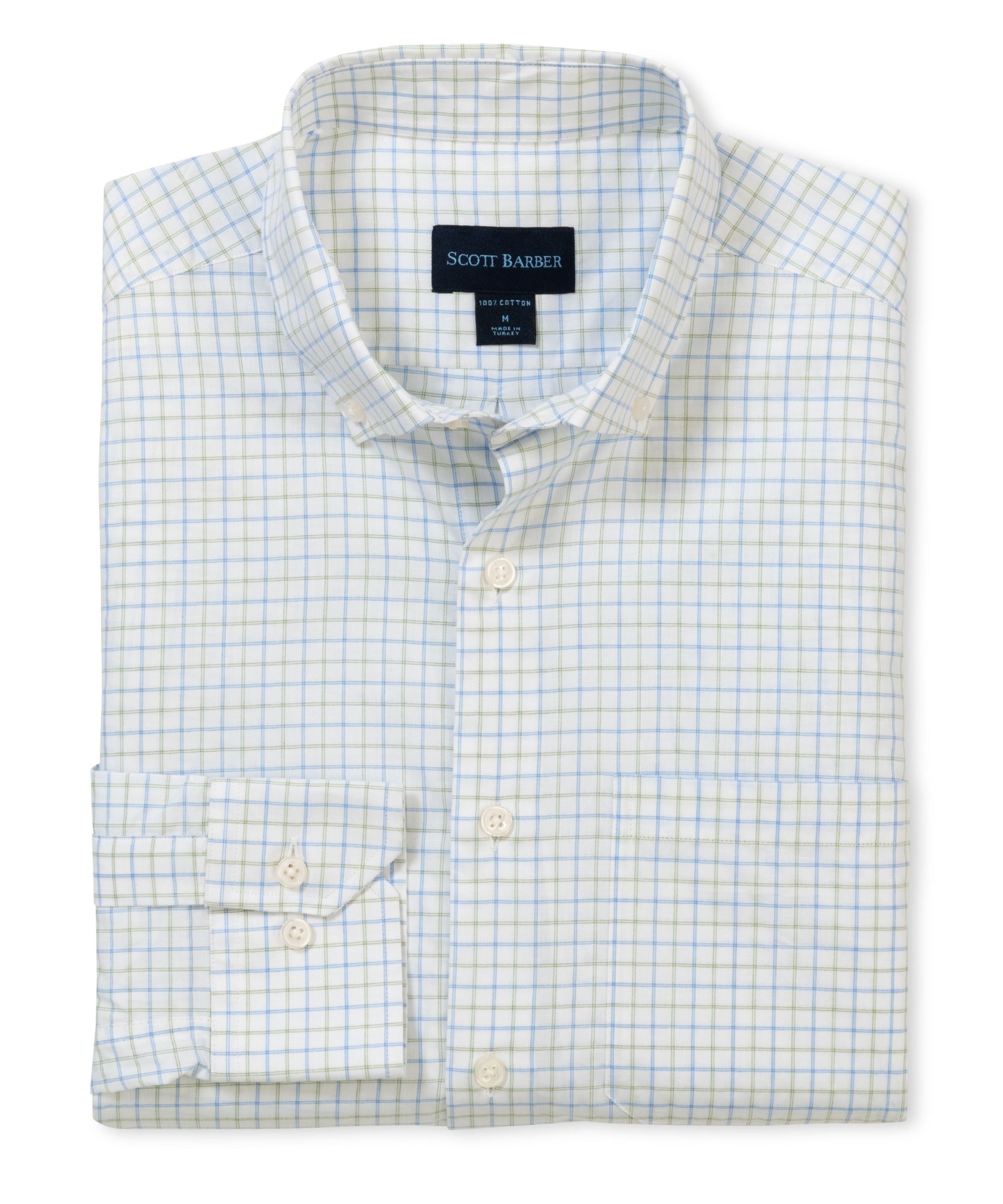 Scott Barber Jacquard Windowpane Shirt
