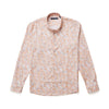 Stone Rose Print Rose Pattern Soft Cotton Tencel Shirt