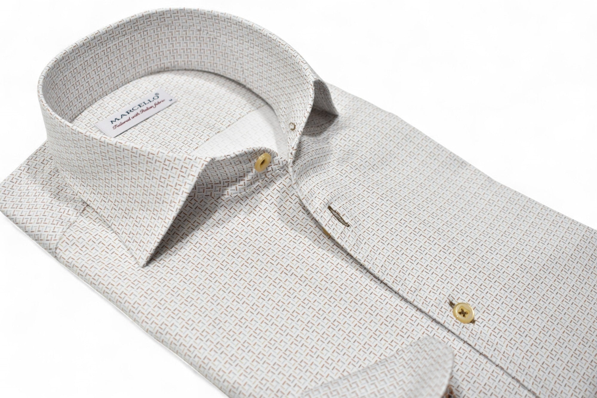 Marcello Sport Classic Fit Roll Collar Shirt