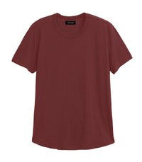 Velvet by Graham & Spencer Amaro Crew Neck Textured Slub Cotton T-Shirt