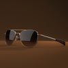 Randolph Engineering Aviator 22k Satin Chocolate Gold Sunglasses