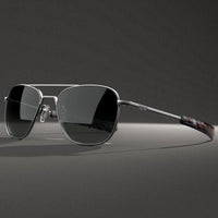 Randolph Engineering Aviator Satin Gunmetal Sunglasses