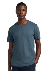 Velvet by Graham & Spencer Amaro Crew Neck Textured Slub Cotton T-Shirt