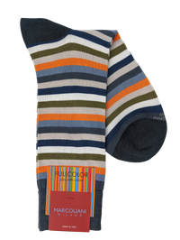 Marcoliani 4701 Luxury Soft Modal Blend Stripe Socks