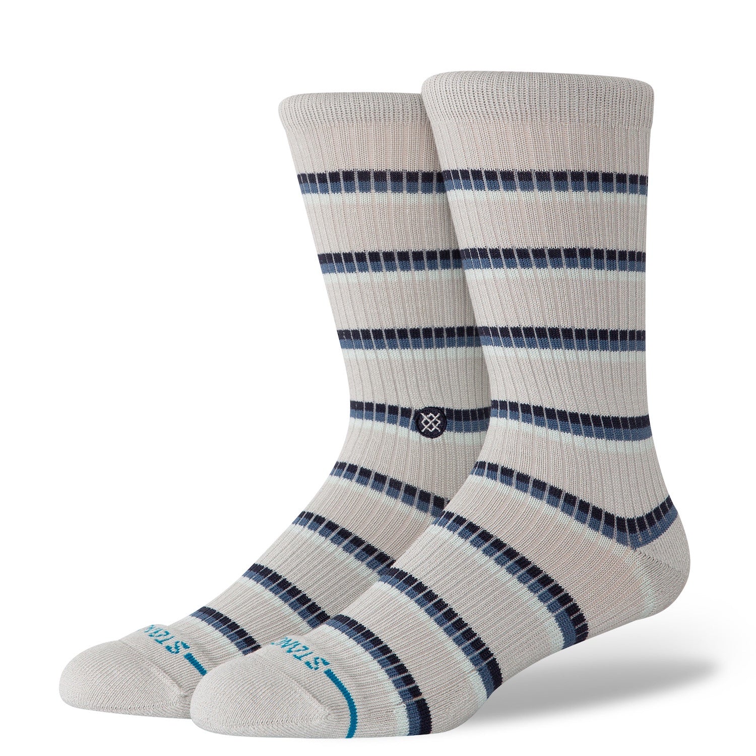 Stance Multistripe Ribbed Mid Cushion Combed Cotton Crew Socks
