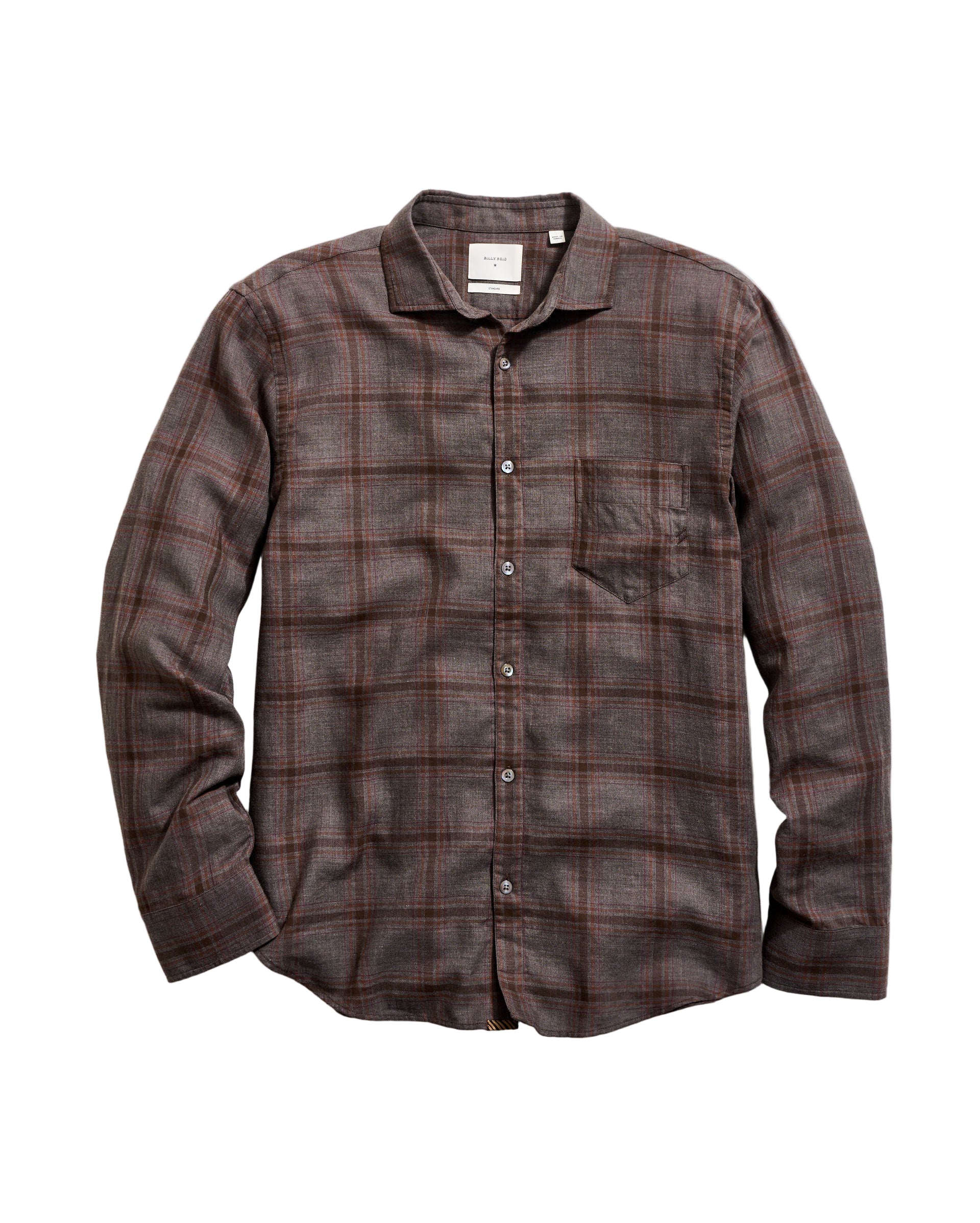 Billy Reid Pickwick Grid Plaid Soft Brushed Shirt