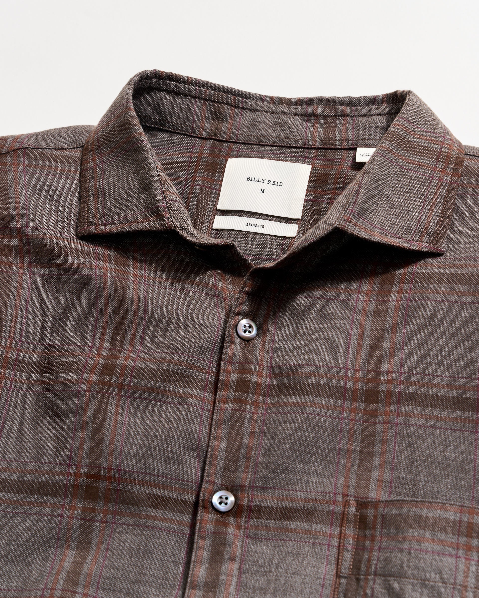 Billy Reid Pickwick Grid Plaid Soft Brushed Shirt