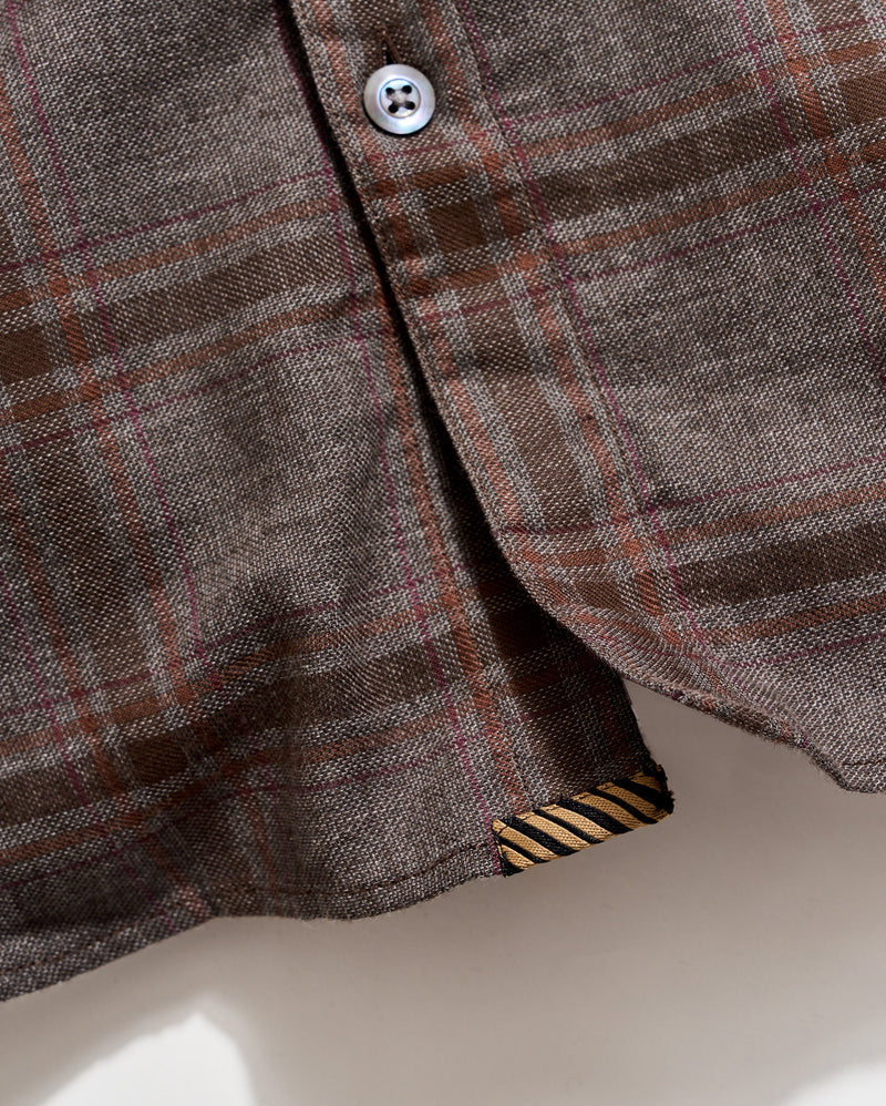 Billy Reid Pickwick Grid Plaid Soft Brushed Shirt