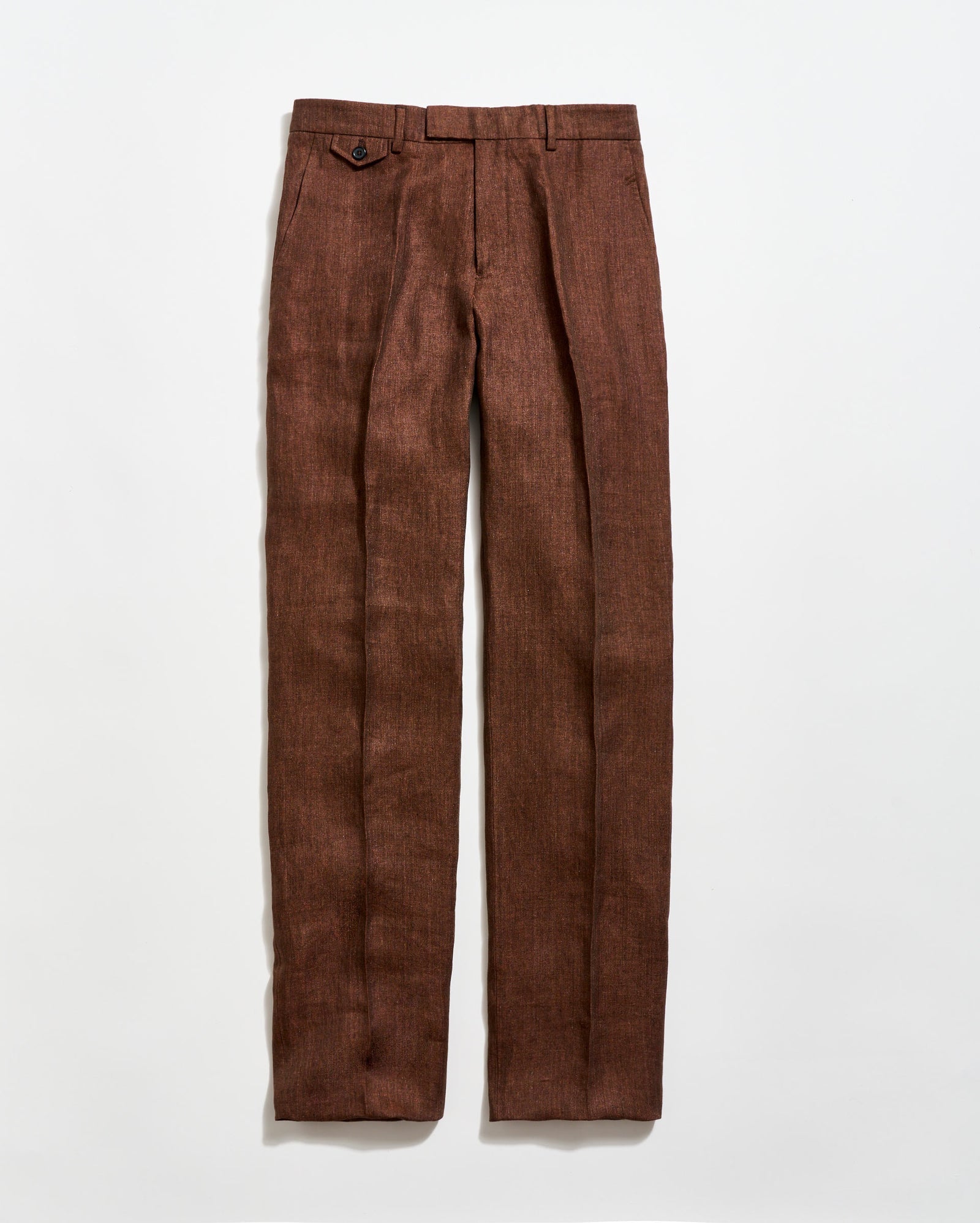 Billy Reid Linen Flat Front Trouser