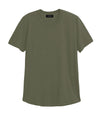 Velvet by Graham & Spencer Amaro Crew Neck Textured Slub Cotton T-Shirt