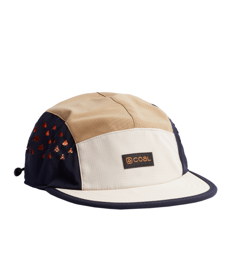 Coal Headwear Provo 5 Panel Hat in Off White Navy