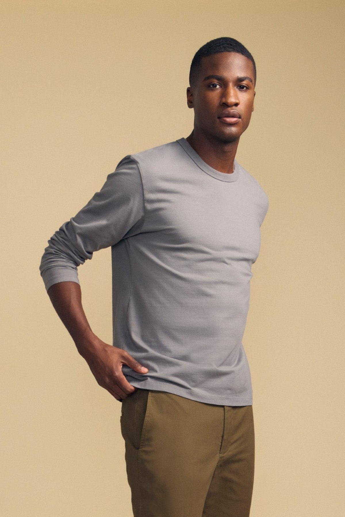 Velvet by Graham & Spencer Antonio Midweight Jersey LS Tee