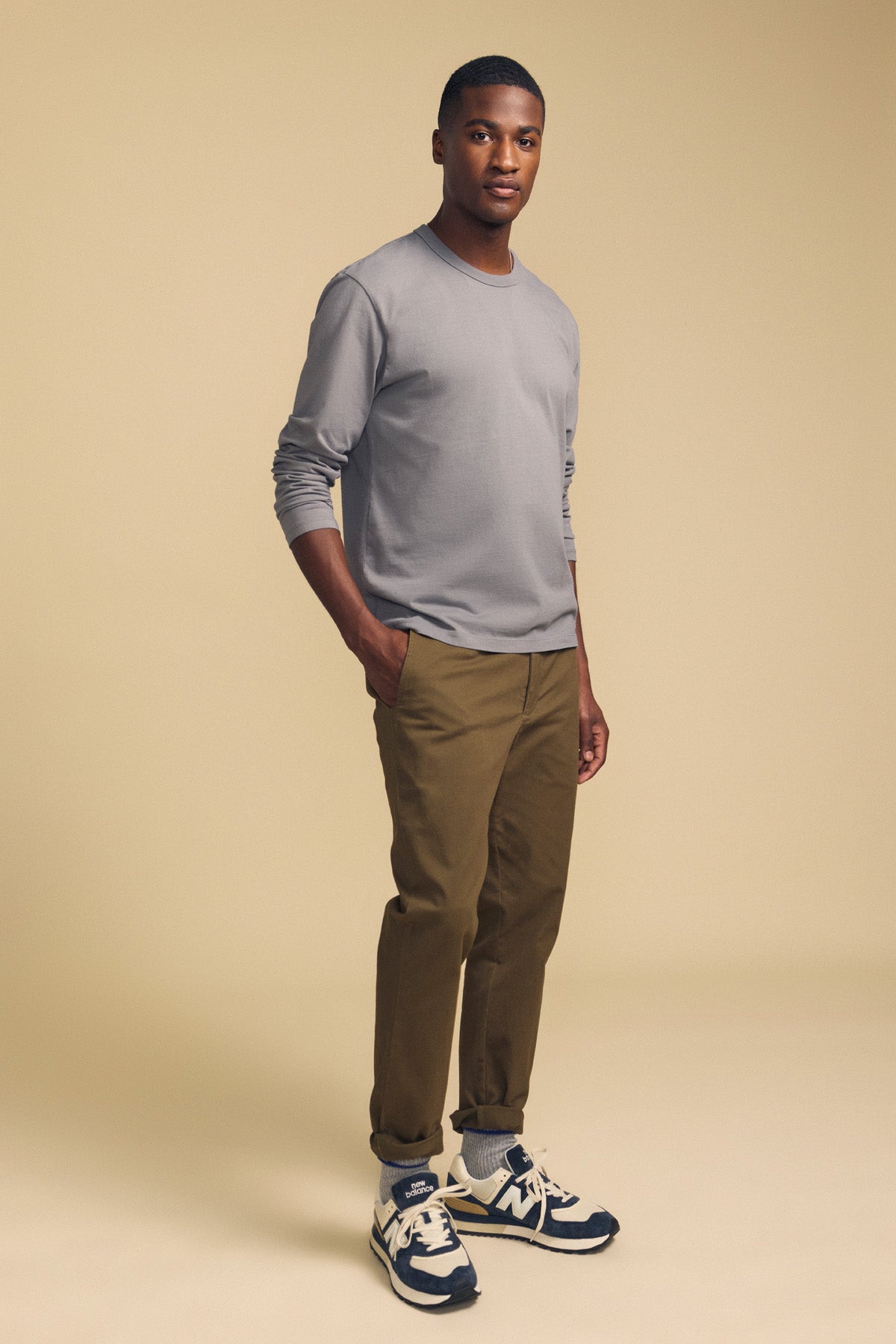 Velvet by Graham & Spencer Antonio Midweight Jersey LS Tee