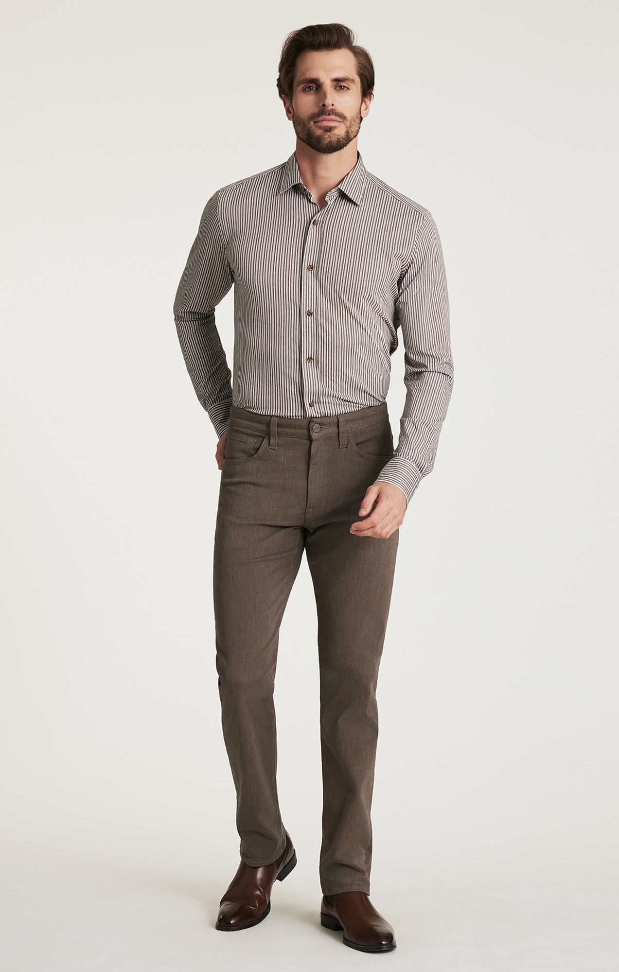 34 Heritage Courage Straight Fit Diagonal Weave Pants