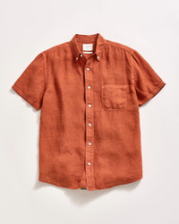Billy Reid Tuscumbia Linen SS Shirt