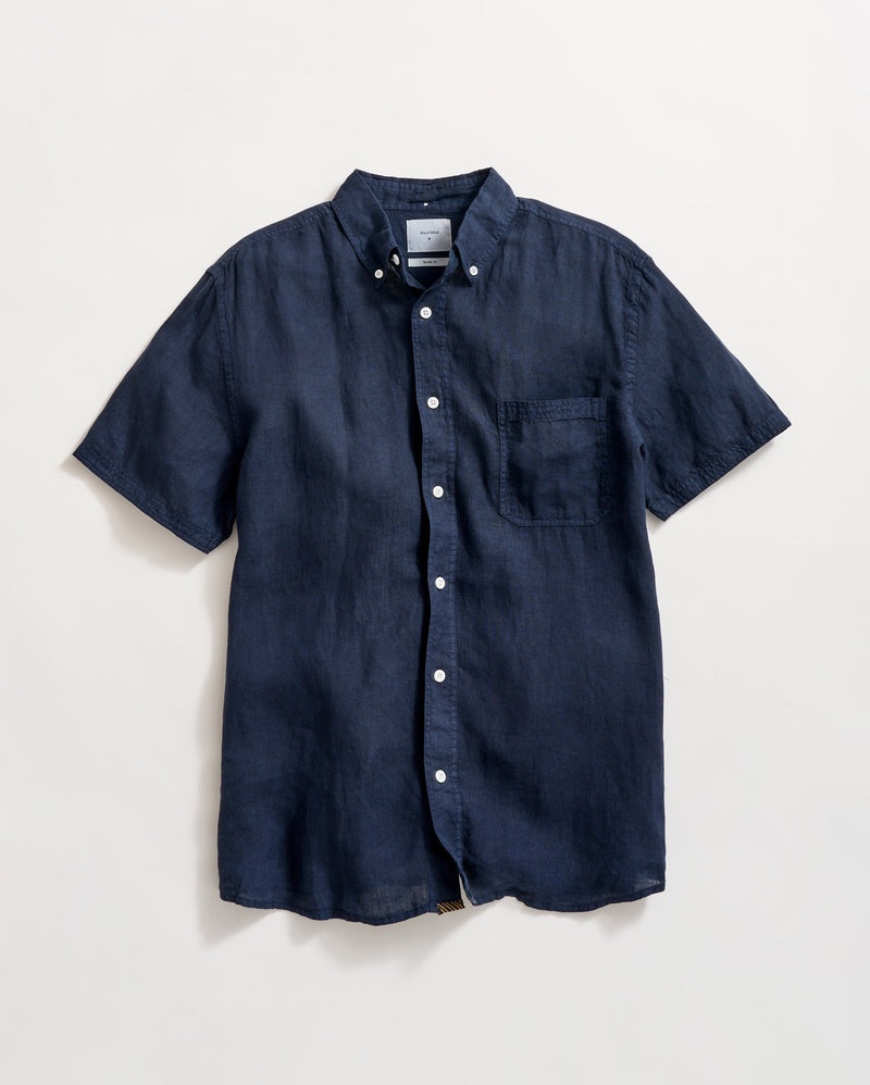 Billy Reid Tuscumbia Linen SS Shirt