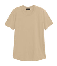 Velvet by Graham & Spencer Amaro Crew Neck Textured Slub Cotton T-Shirt