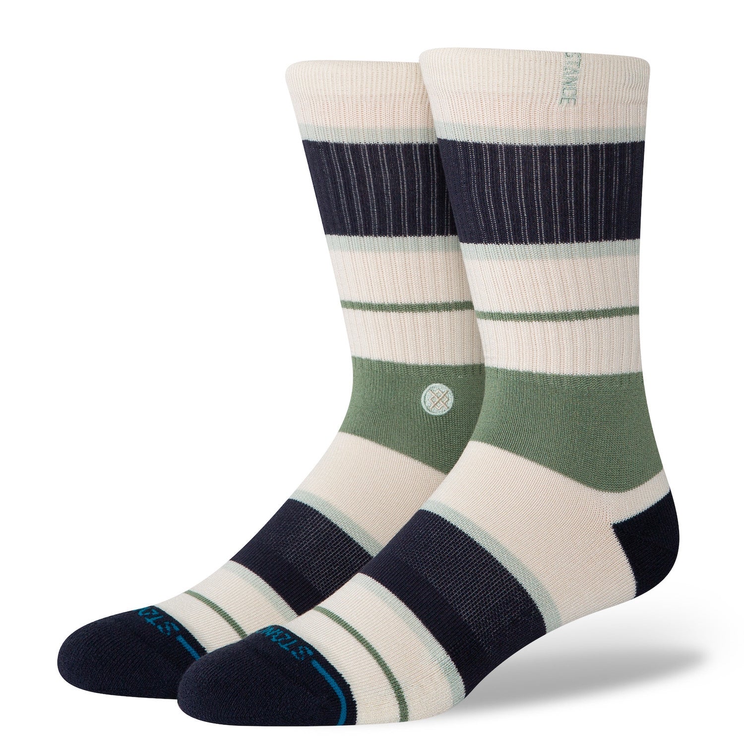 Stance Striped Delight Butter Blend Mid Cushion Crew Socks