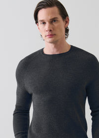 Patrick Assaraf Rib Raglan Merino Crew Sweater