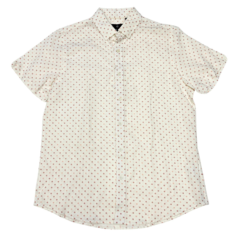 Vustra Lightweight Cotton Linen Print SS Shirt