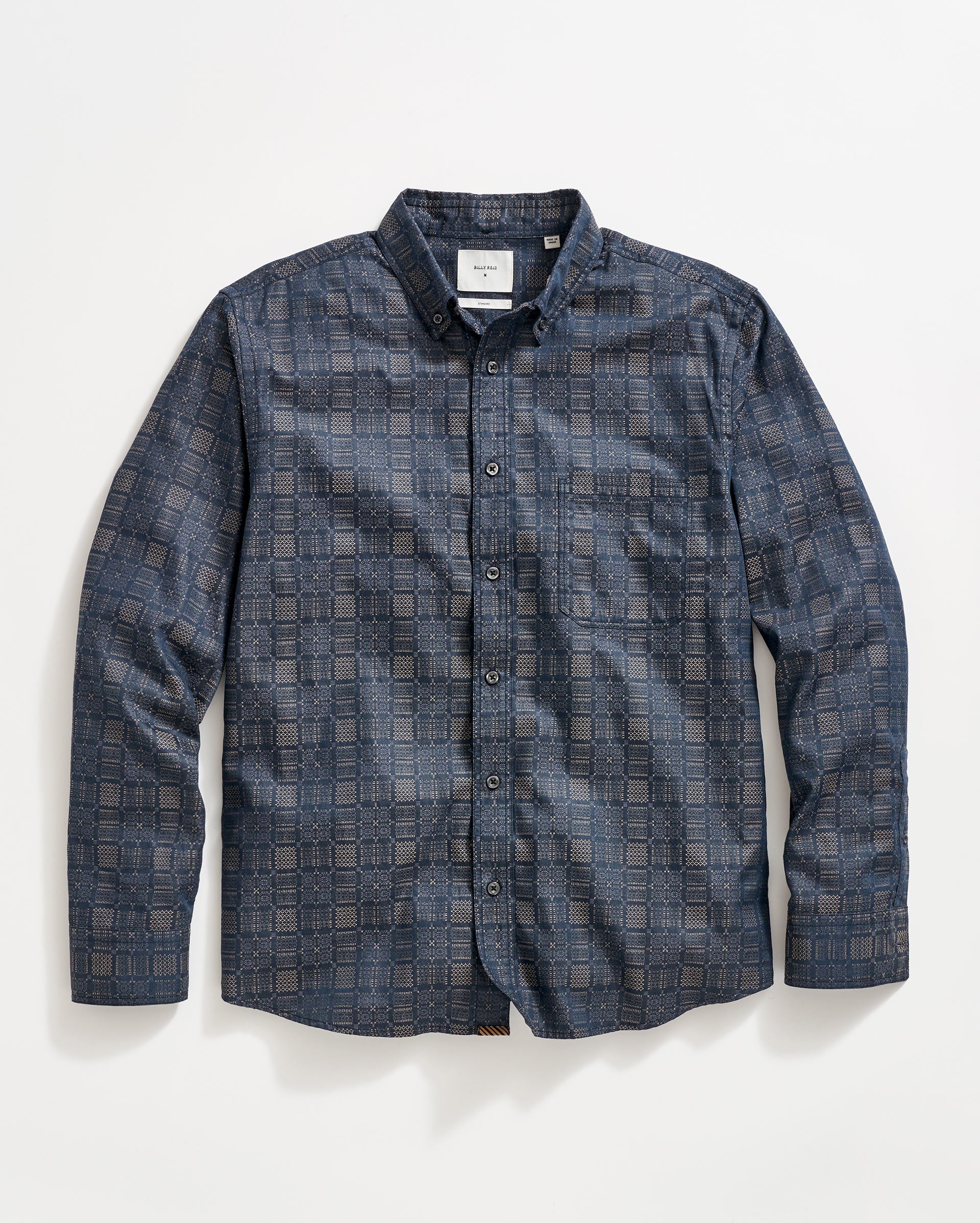 Billy Reid Tapestry Jacquard Tuscumbia Woven Shirt
