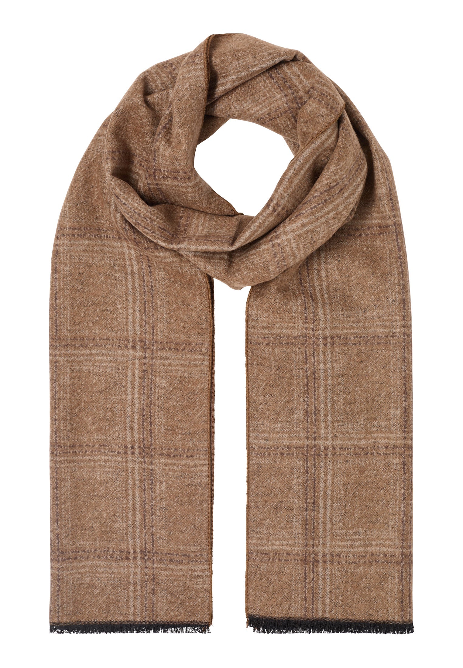 Eterna Louis Plaid Pattern Silk Scarf