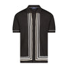 Luciano Visconti Tri Color Button Down Knit Polo