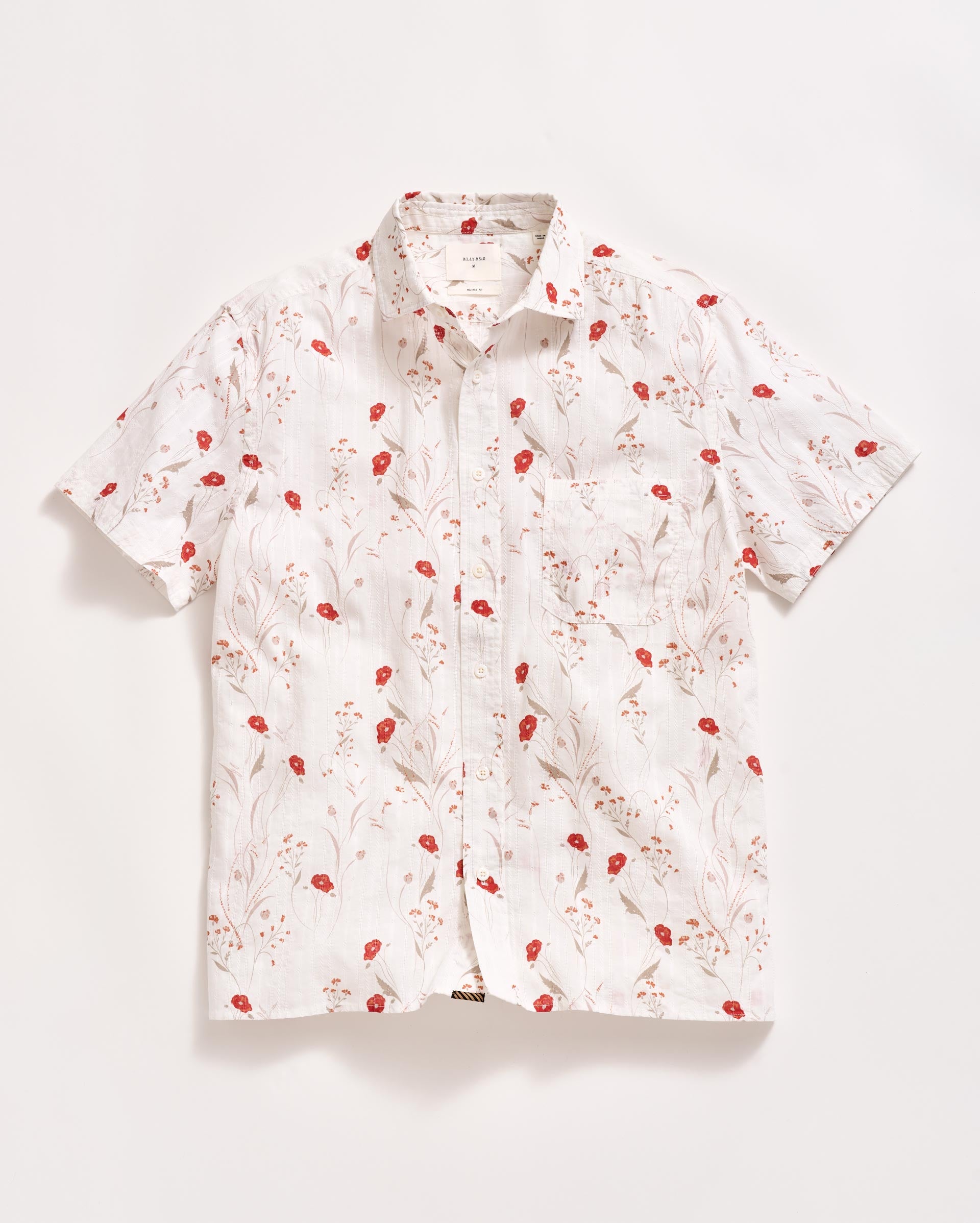 Billy Reid Treme Texture Woven SS Shirt